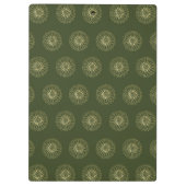 Forest | Golden Zinnia Flower Medallions Klembord (Achterkant)