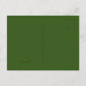 Forest Green #325513, Cactus Aankondigingskaart (Achterkant)