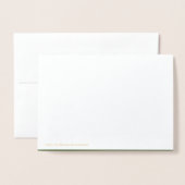 Forest Green #325513, Cactus Folie Kaarten (Met envelop)
