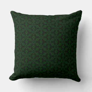 Forest Green Abstract Floral Pattern Sierkussen