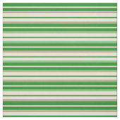 Forest Green and Bisque Lined/Striped Pattern Stof (Swatch)