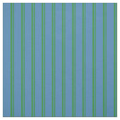 Forest Green and Blue Stripes/Lines Pattern Stof (Swatch)