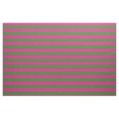 Forest Green and Deep Pink Stripes/Lines Pattern Stof (Fat Quarter)
