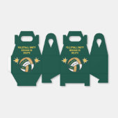 Forest Green and Gold, Volleyball Party Bags, Bedankdoosjes (Uitgevouwen)