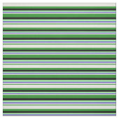 Forest Green, Beige, Slate Blue, Green & Black Stof (Swatch)