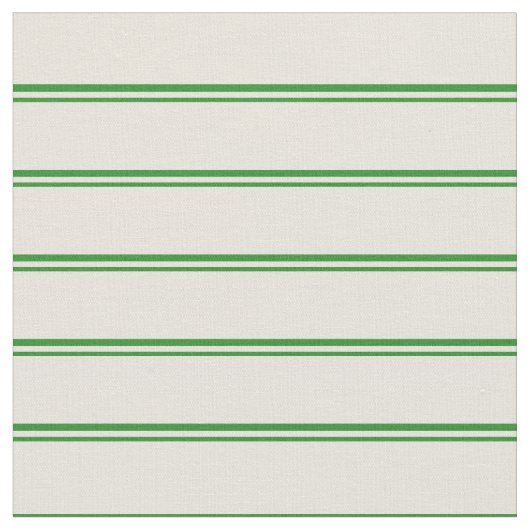 Forest Green & Beige Striped/Lined Pattern Stof (Close Up)
