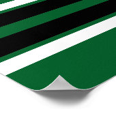 Forest Green Black Team Jersey Custom Number Name Poster (Hoek)