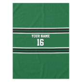 Forest Green Black Team Jersey Custom Number Name Tafelkleed (Voorkant)