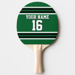 Forest Green Black Team Jersey Custom Number Name Tafeltennisbatje