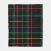 Forest Green Blue Red Tartan Pset Fleece Deken (Voorkant)