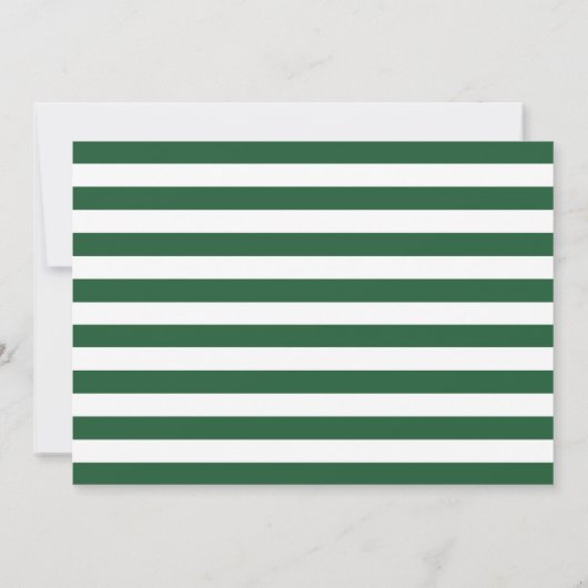 Forest Green Bold Serif Single Photo Afstuderen Aankondiging (Achterkant)