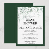 Forest Green Bridal Shower Kaart (Voorkant / Achterkant)