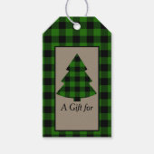 Forest Green Buffalo Play-kerstboom Cadeaulabel (Voorkant)