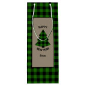 Forest Green Buffalo Play-kerstboom Wijn Cadeautas (Achterkant)