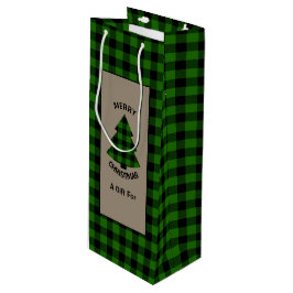 Forest Green Buffalo Play-kerstboom Wijn Cadeautas