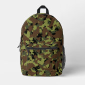 Forest Green Camo Bedrukte Rugzak (Voorkant)