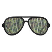 Forest Green Camo Lens Sunbril/Shades Aviator Zonnebril (Voorkant)