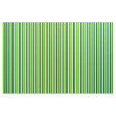 Forest Green, Chartreuse, Black, Sky Blue en White Stof (Fat Quarter)