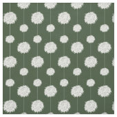 Forest Green Cheerleader Pom Pom Pattern Stof (Swatch)