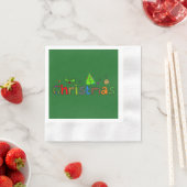 Forest Green Christmas Paper servet (Insitu)