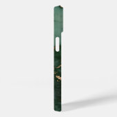 Forest Green & Copper Marble Monogram Case-Mate iPhone Case (Achterkant / Rechts)