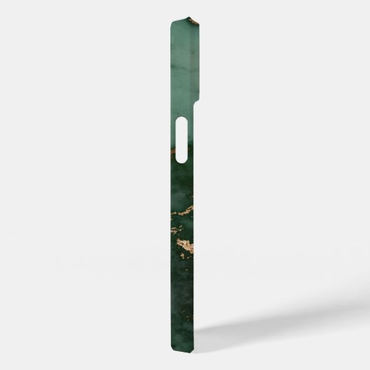 Forest Green & Copper Marble Monogram Case-Mate iPhone Case (Achterkant / Rechts)