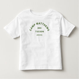 Forest Green Crest Familie Camping Trip Kinder Shirts
