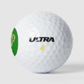 Forest Green Crown King-monogram initialen Golfballen (Logo)