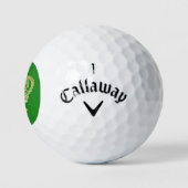Forest Green Crown King-monogram initialen Golfballen (Logo)