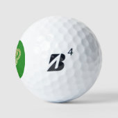 Forest Green Crown King-monogram initialen Golfballen (Logo)