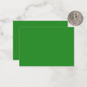 Forest Green Custom Flat Note Kaart Notitiekaartje (Voorkant / Achterkant in situ)