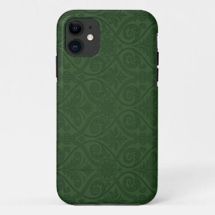 Forest Green Damask iPhone 5 Hoesje