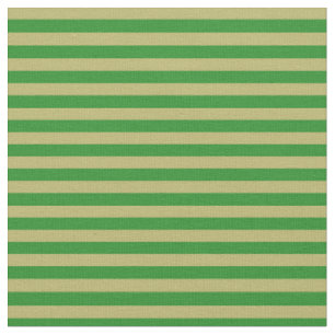 Forest Green & Dark Khaki Colored Pattern Stof