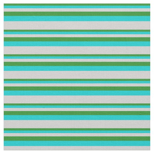 Forest Green, Dark Turquoise en Light Grey Stof (Close Up)