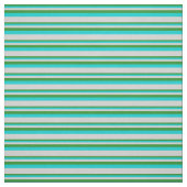 Forest Green, Dark Turquoise en Light Grey Stof (Swatch)