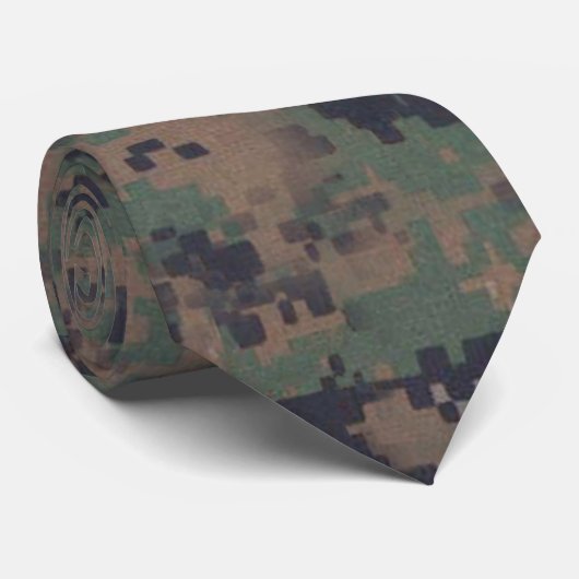 Forest Green digitale camouflage Stropdas (Opgerold)