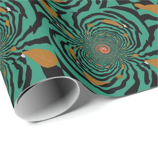 Forest Green Dimensional Design Cadeaupapier (Rol Hoek)
