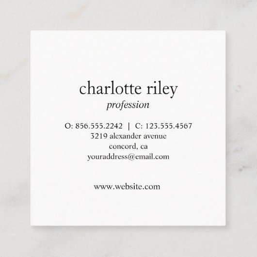 Forest Green Double Roos Gold Stripes Stylish Vierkante Visitekaartje (Achterkant)