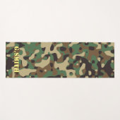 Forest Green en Brown Camouflage. Camo je Yogamat (Voorkant (horizontaal))