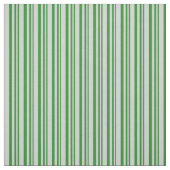 Forest Green en Light Grey Striped Pattern Stof (Swatch)