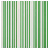 Forest Green en Mint Cream Striped/Lined Pattern Stof (Swatch)