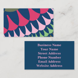 Forest Green- en roze schalen Visitekaartje