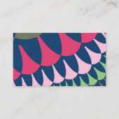 Forest Green- en roze schalen Visitekaartje (Voorkant)