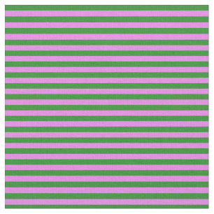 Forest Green en Violet Colored Lined Pattern Stof