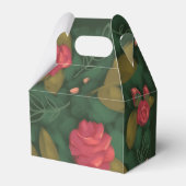 Forest Green Floral Favoriet Box Bedankdoosjes (Achterkant)