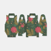 Forest Green Floral Favoriet Box Bedankdoosjes (Uitgevouwen)