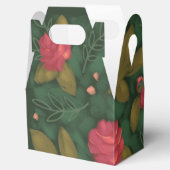 Forest Green Floral Favoriet Box Bedankdoosjes (Geopend)