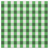 Forest Green Gingham Pattern Stof (Close Up)