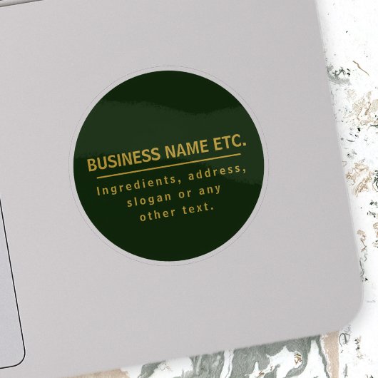 Forest Green & Gold Multi-Purpose Sticker