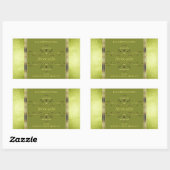 Forest Green Gold Product Labels Glitter Borders (Vel)